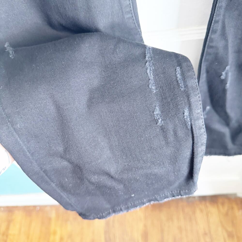 Judy Blue Distressed Boyfriend Fit Black Denim Jeans High Waisted NEW Size 13/31 - Picture 10 of 16